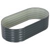 Garden Raised Bed 63"x31.5"x17.3" Galvanized Steel Gray - Grey
